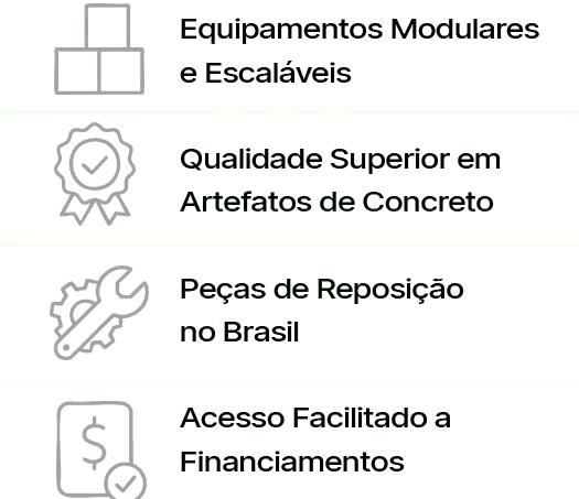 Tecnologia de nível mundial da planta de concreto ao sistema de paletização