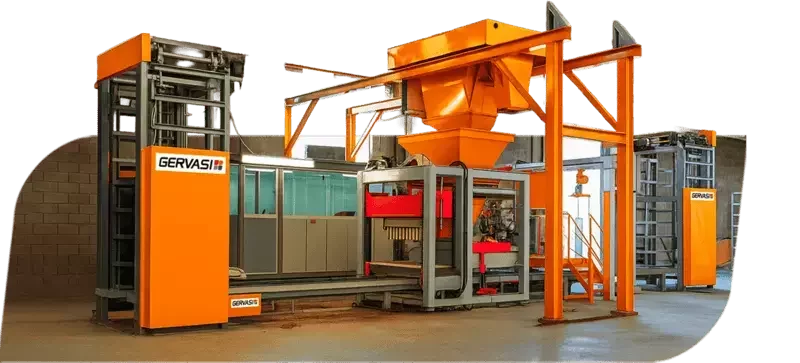 Planta para fabricação de blocos e pavers